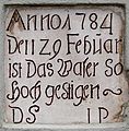Inscription plaque