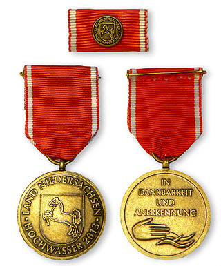 <span class="mw-page-title-main">Flood-Medal 2013 of the State of Lower Saxony</span>