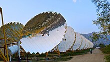 A solar heating plant in Rajasthan India One Solar Thermal Power Plant - India - Brahma Kumaris 08.jpg