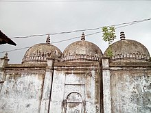 The medieval three-domed Islamganthi Mosque.