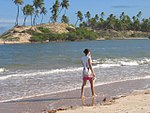 Wanderung am Flussstrand der Barra do Itariri