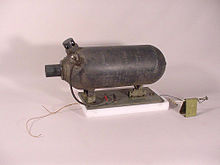 Solid-fuel JATO unit manufactured by Aerojet at the National Air and Space Museum