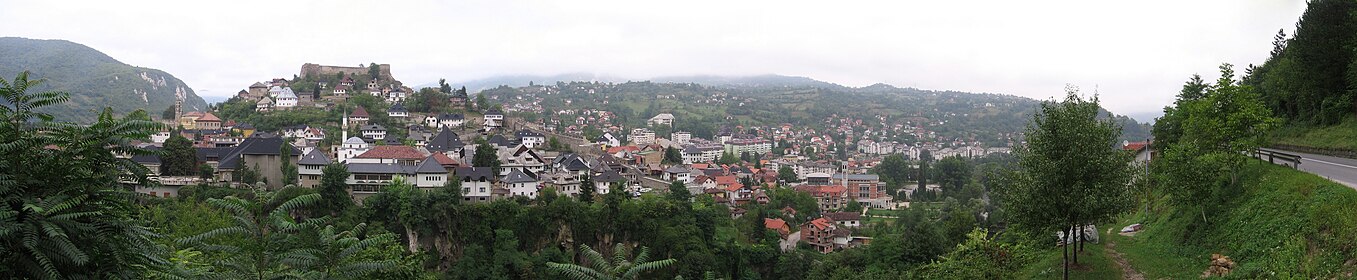 Panorama of Jajce