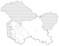 Jammu & Kashmir Wahlkreise Lok Sabha (2014).svg