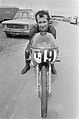 Jan de Vries on his 50cc racer 1971.