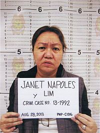 Janet Lim-Napoles's official mugshot Janet Lim-Napoles mugshot.jpg