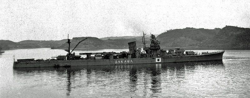 File:Japanese cruiser Sakawa postwar.jpg