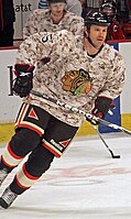 The Blackhawks have donned Camouflage practice jerseys for Veterans Day to show support for service members since 2009.