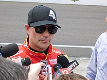 Gordon at the 2016 Brickyard 400, his first race since his retirement Jeff Gordon at Indianapolis 2016.jpg