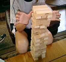 Jenga Classic Game Family Friends Chilfren Board Wood Blocks Stacking Challenge