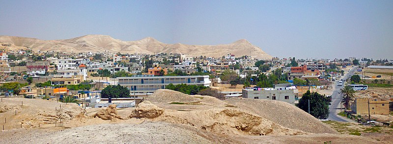 File:Jericho cityscape from wall ruins.jpg