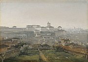 Blick von der Villa Malta auf den Quirinal, 1818