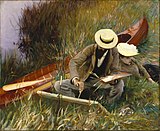 John Singer Sargent, Paul César Helleu Sketching with His Wife, 1889