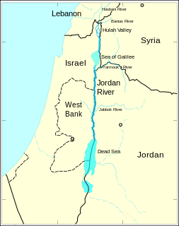 Jordan Valley Rift valley in Israel, Palestine and Jordan