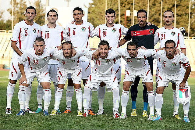 Jordan during the 2015 AFC Asian Cup qualification against Syria at the Shahid Dastgerdi Stadium in Tehran