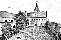 Dziedziniec klasztoru klarysek w Gnieźnie