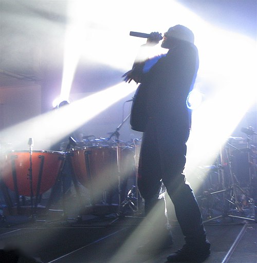 West performing at the 2008 Democratic National Convention leading up to the album's release