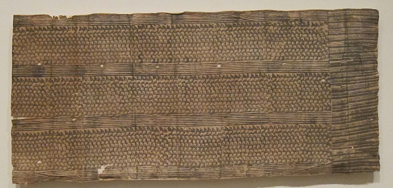 File:Kapa (bark cloth) from Hawaii, 19th century, Honolulu Museum of Art II.JPG
