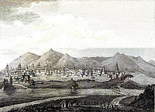 Skyline of Kathmandu, circa 1793