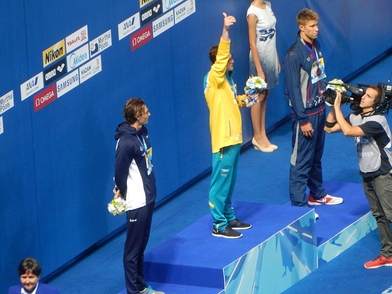 File:Kazan 2015 - Victory Ceremony 100m backstroke M.JPG