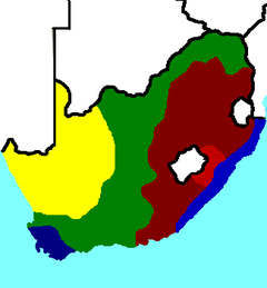 South Africa Yearly Weather Chart