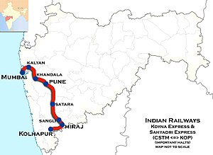 Koyna Express and Sahyadri Express Route map.jpg