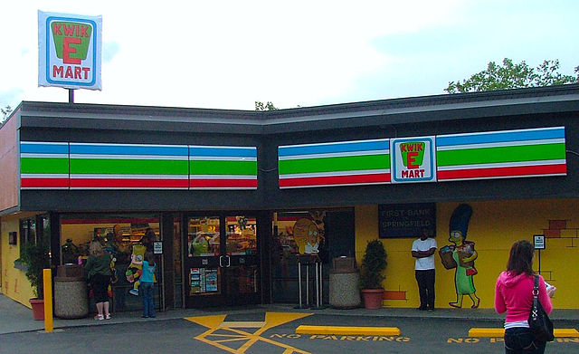 A 7-Eleven store in Seattle transformed into a Kwik-E-Mart