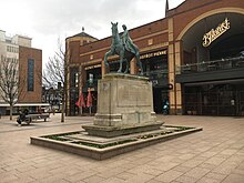 Lady Godiva Statue Coventry from SW Feb 2020.JPG