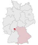 Flagg av Aschaffenburg-distriktet