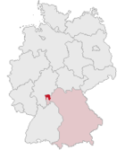 Lokasi Landkreises Aschaffenburg di Jerman