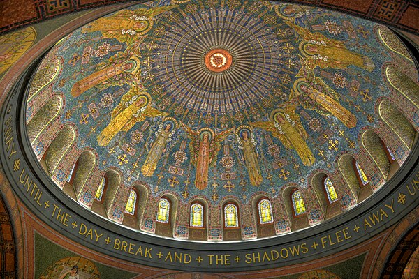 Interior of the Memorial Chapel dome