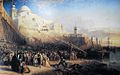 Le Départ des Israélites pour la Terre promise (scène algérienne), W. Wyld, 1841