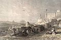 لوحة منقوشة تصوّر مدينة الكاف عام 1841