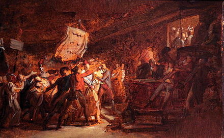 François Gérard, The French people demanding destitution of the Tyran on 10 August 1792