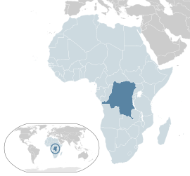 Розташування Демократичної Республіки Конго
