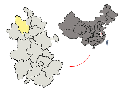 Location of Bozhou Prefecture within Anhui (China).png