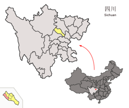 Kaart van Shifang