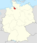 Localização de Stade na Alemanha
