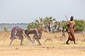 Lucha entre clanes de la tribu Mundari, Terekeka, Sudán del Sur, 2024-01-29, DD 149