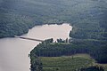 Hevesee with Hevearm (center above the dam)