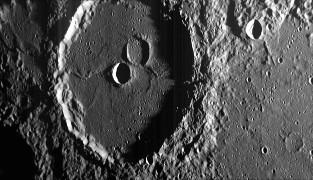 Machaut crater, from MESSENGER's second flyby in October 2008