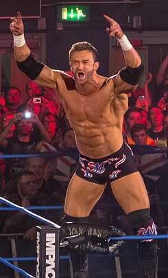 Magnus at an Impact Wrestling edition, 2013.