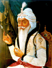 Maharaja Ranjit Singh, founder of the Sikh Empire MaharajaRanjitSIngh - L Massard.gif