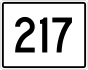 State Route 217 маркер