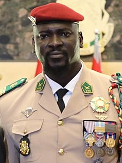 <span class="mw-page-title-main">Mamady Doumbouya</span> President of Guinea since 2021