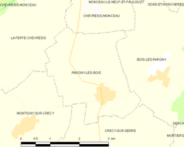 Pargny-les-Bois – Mappa