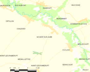 Poziția localității Nogent-sur-Aube
