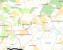 Aigues-Vives - Localizazion