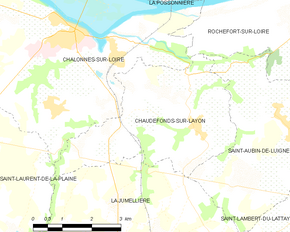 Poziția localității Chaudefonds-sur-Layon