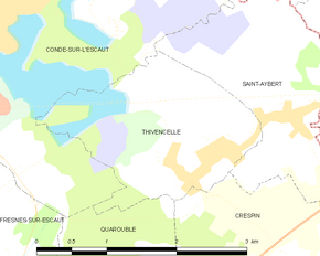 Poziția localității Thivencelle